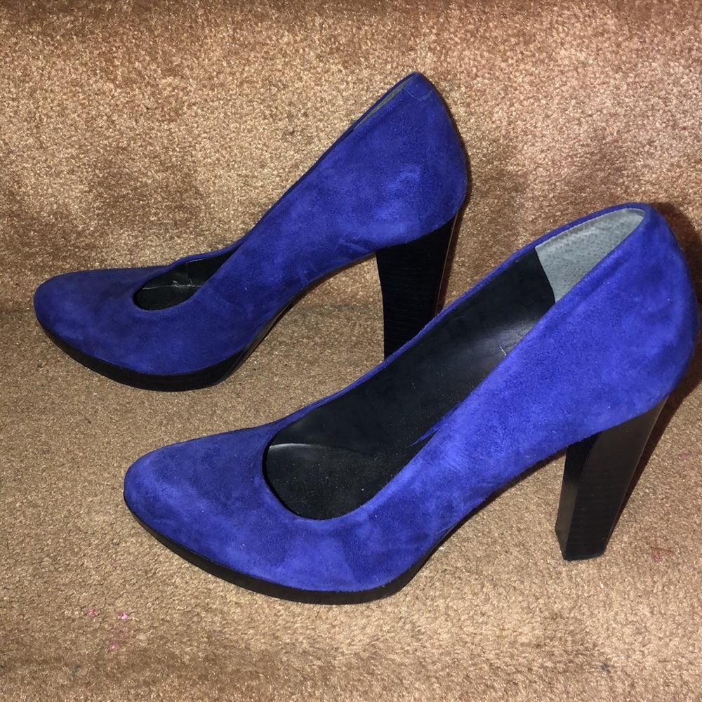 NINE WEST-BEAUTIFUL PURPLE SUEDE HI HEEL(ABT 4IN) - Picture 2 of 7